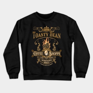 Vintage Toasty Bean Coffee Shoppe - Retro Coffee Lover's Delight! Crewneck Sweatshirt